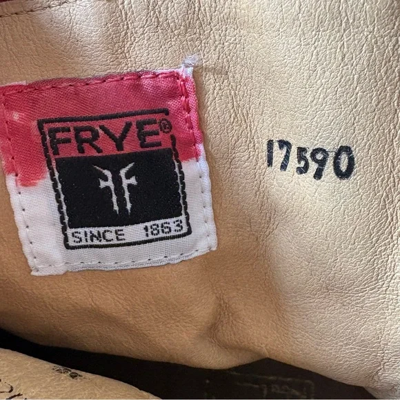 Frye Red Leather Phillip Harness Ankle Boots - Picture 9 of 9